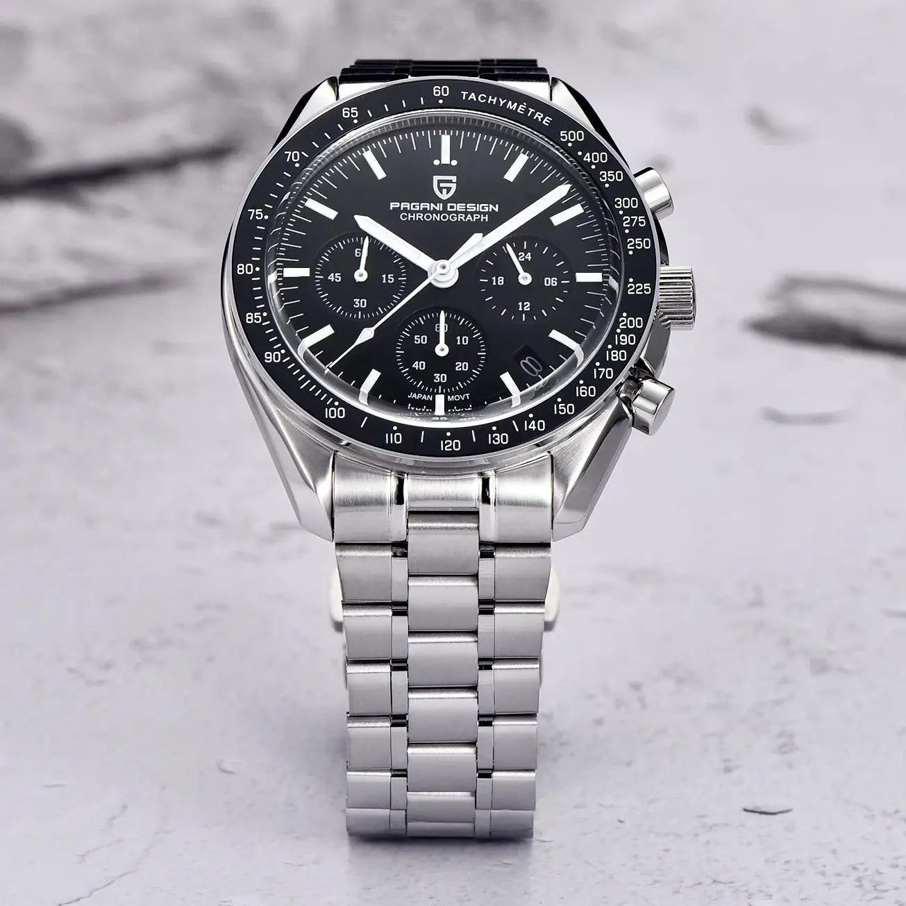 PAGANI DESIGN 2024 New Men's Watches Top Luxury Quartz Watch For Men A**Newly added AR coated sapphire glas s**
PAGANI DESIGN Moon Watch: PAGANI DESIGN presents the new Moonwatch, a watch that not only gives you the feeling Men Auto Date Speed Chronograph AR Sapphire Mirror Wrist watch