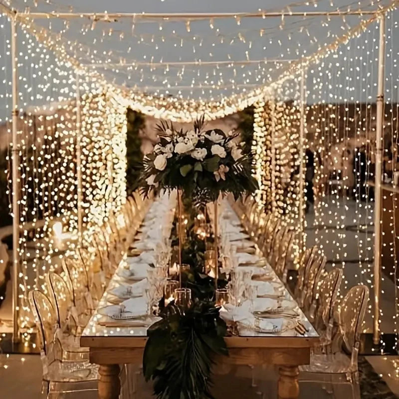 1 Pack LED Curtain Lights with USB 8 Modes Remote Control,for Wedding,Specifications:
Item Name: LED Curtain Light 
Material: Plastic+Silver Wire
Size: 3*1 M / 3*2 M / 3*3 M / 4*2M / 4*3M / 6*1M / 6*2M / 6*3M
Powered by:USB
Voltag1 Pack LED Curtain Lights