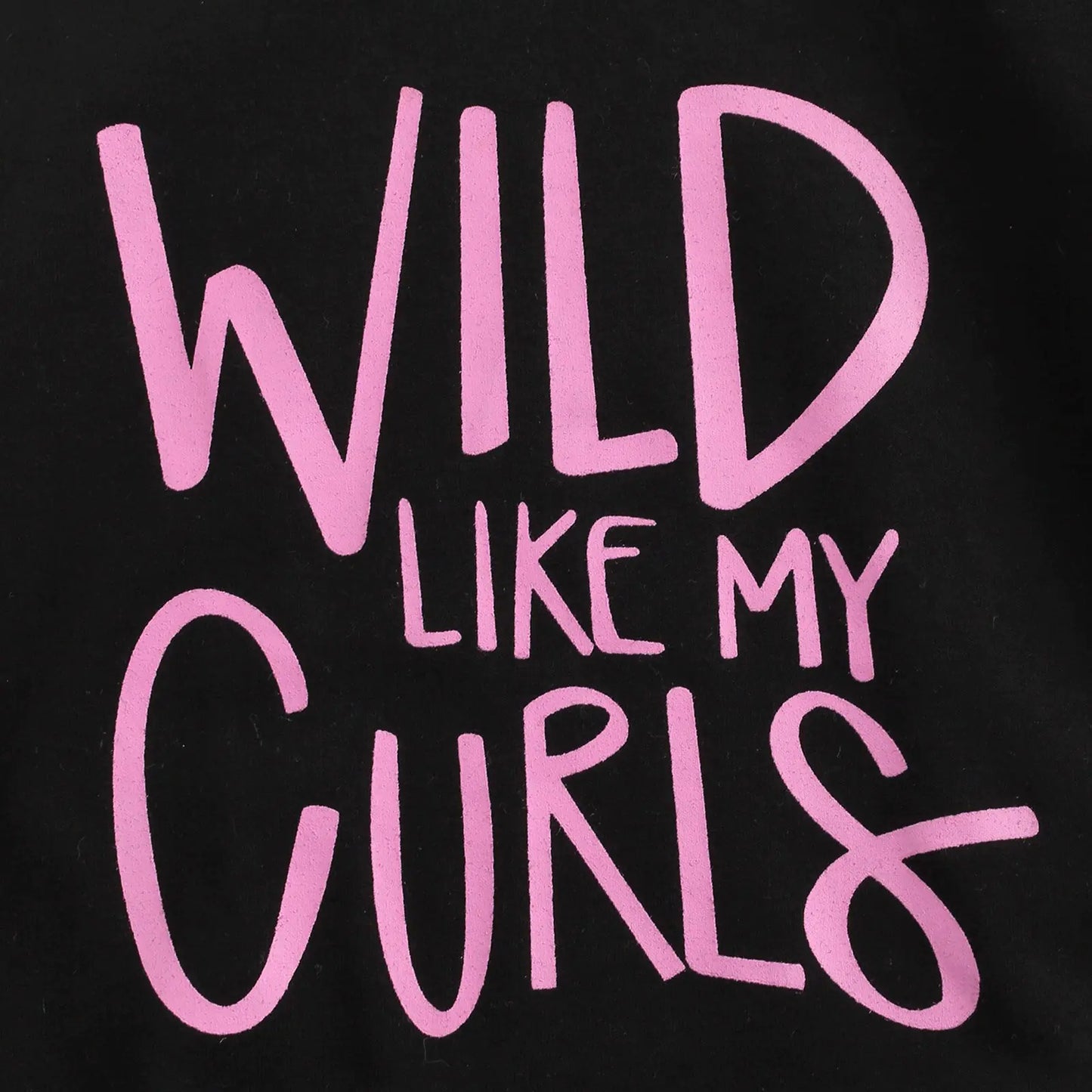 Baby Sweatshirt TopsIntroducing our latest must-have for little ones: the Baby Sweatshirt Tops with "WILD LIKE MY CURLS" Letter Print! This adorable round neck spring attire for ages 1-Baby Sweatshirt Tops