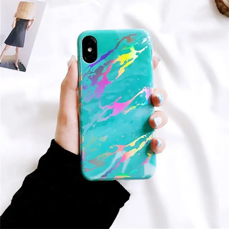 Laser Marble CasesIlluminate Your Style with Laser Marble CasesElevate your phone's protection with our Laser Marble Cases, featuring a captivating blend of marble patterns and laser-Laser Marble Cases