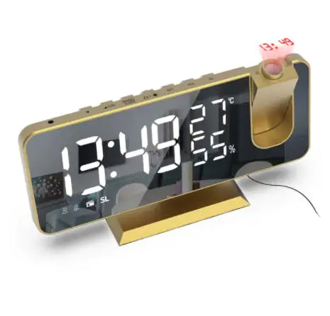 Led Digital Projection ClockIntroducing the Led Digital Projection Clock—an all-in-one solution to keep you organized, entertained, and on schedule!Stay Tuned: With its built-in Fm Radio, automLed Digital Projection Clock