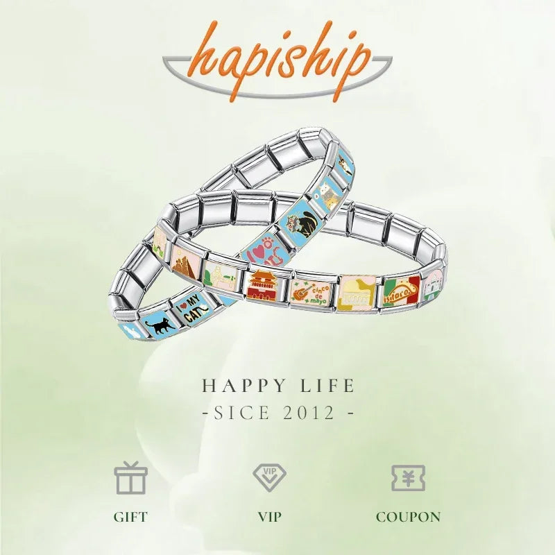 Hapiship 2024 Top Fashion Eye Moon Star Fish Spider Poker Queen Charm * Brand:Hapiship
* Make a Happy Bracelet !Hapiship 2024 Top Fashion Eye Moon Star Fish Spider Poker Queen Charm Italian Links Fit 9mm Bracelet Making DIY Jewelry DJ854