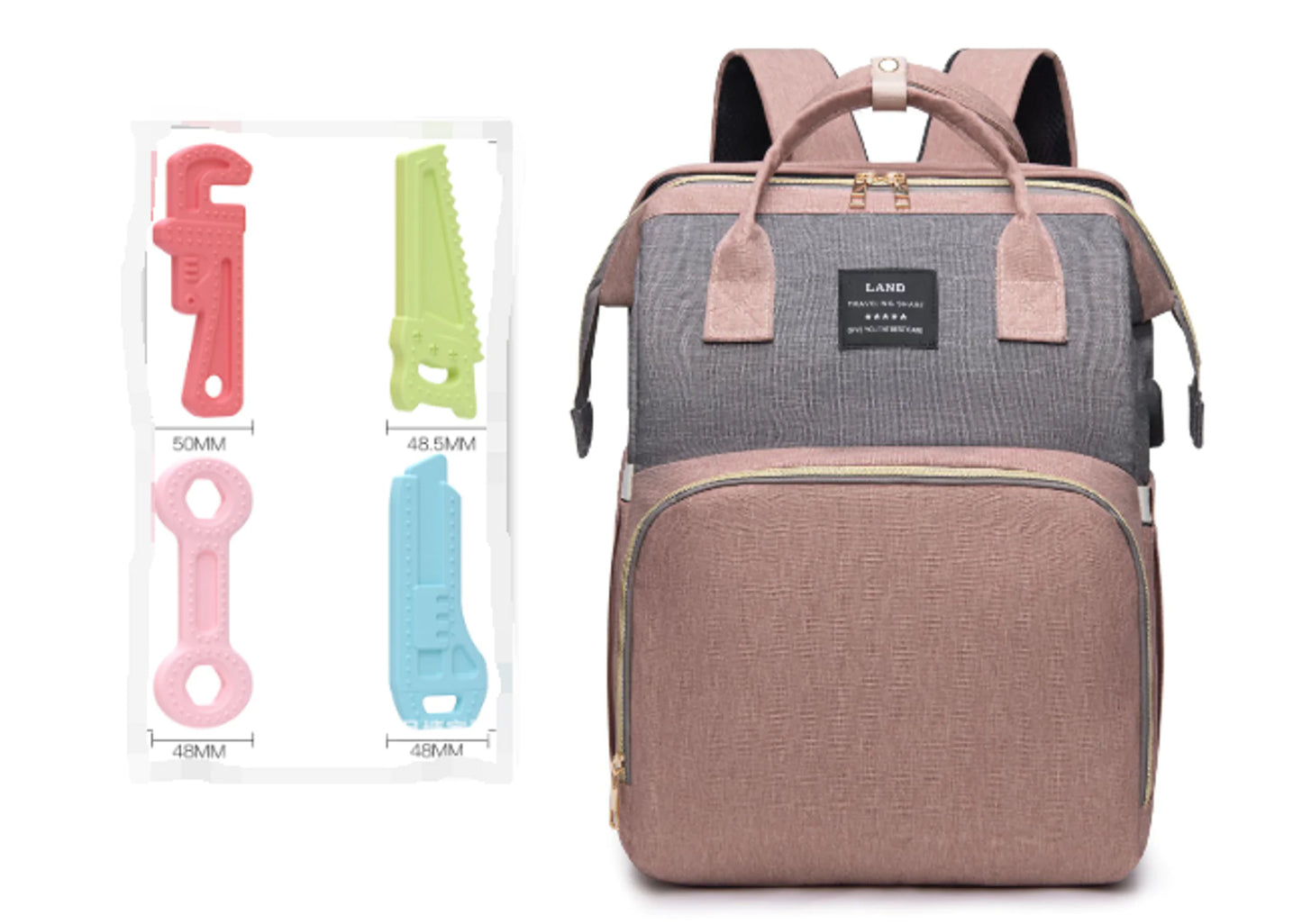 Baby Diaper BagIntroducing Our Ultimate Baby Diaper Bag – The Essential Companion for Modern Parents! Say goodbye to diaper-changing dilemmas and hello to stress-free outings with Baby Diaper Bag