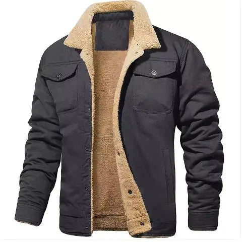 Fleece Winter JacketDescription:Stay warm and ready for adventure with the Male Fleece Jacket. Designed for outdoor winter activities like camping or hiking, this bomber-style coat combFleece Winter Jacket