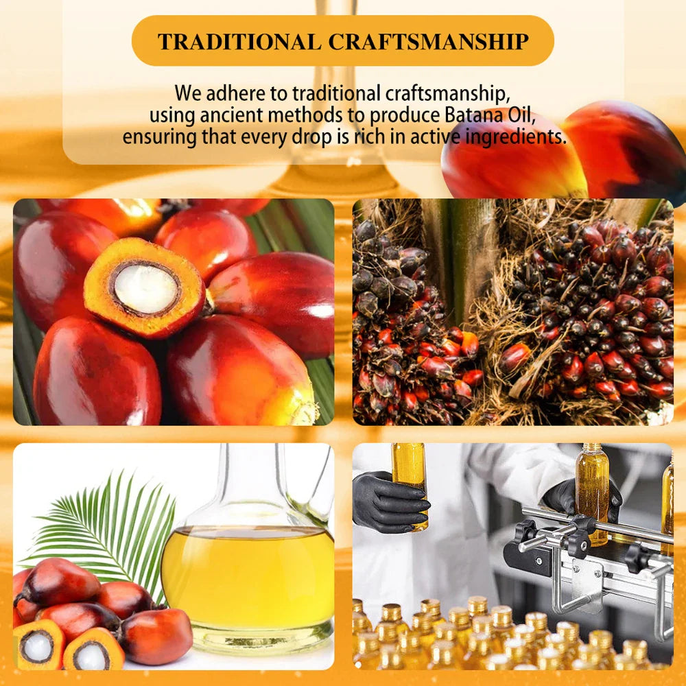 Traditional craftsmanship of Batana oil production with rich active ingredients.