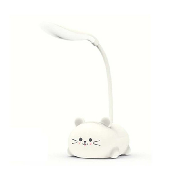 Cute Desk LampIntroducing the Cute Desk Lamp! This adorable desk lamp is perfect for kids and cat lovers alike. The cute pet cat night light is USB rechargeable and features a warCute Desk Lamp