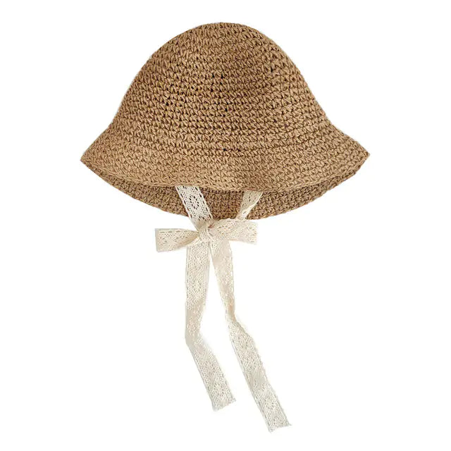 Fashion Baby HatDiscover the perfect blend of style and sun protection for your little one with our Fashion Lace Baby Hat!Chic and Sun-Safe: Made from high-quality straw and adornedFashion Baby Hat