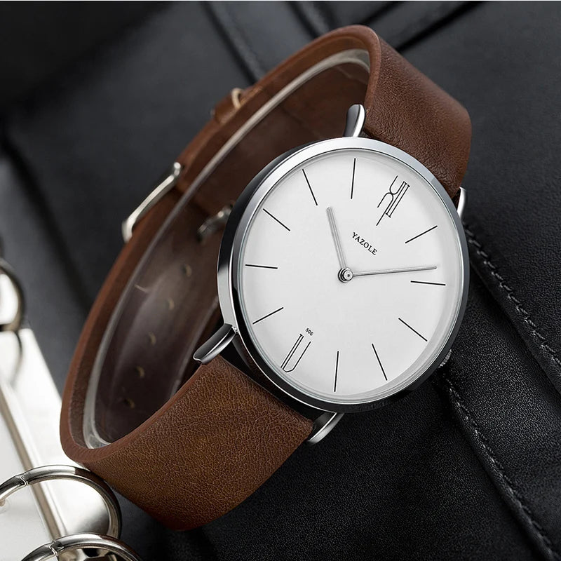 Outdoor Men Watch Genuine Leather Military Sports Analog Quartz WristwOutdoor Men Watch Genuine Leather Military Sports Analog Quartz Wristwatch Decoration Business Man Clock Calendar montre homme
Brand: YAZOLE
Watches categories: MeOutdoor Men Watch Genuine Leather Military Sports Analog Quartz Wristwatch Decoration Business Man Clock Calendar montre homme