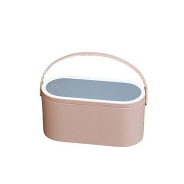 Makeup Organizer BoxThis Makeup Organizer Box is perfect for those who are always on the go! It's portable and adjustable, making it easy to carry with you wherever you go. The built-inMakeup Organizer Box