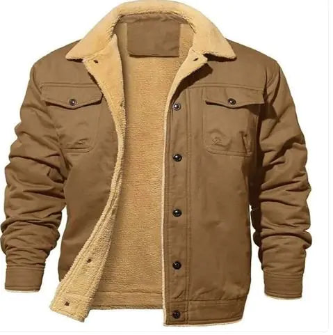 Fleece Winter JacketDescription:Stay warm and ready for adventure with the Male Fleece Jacket. Designed for outdoor winter activities like camping or hiking, this bomber-style coat combFleece Winter Jacket