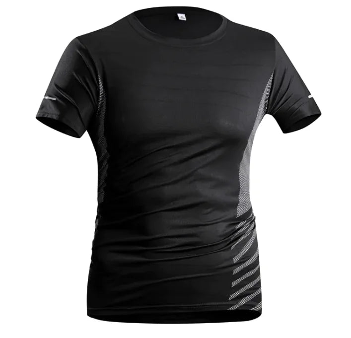 Men's Ice Silk Quick-Dry Tee – Breathable & Trendy ActivewearStay cool and comfortable with our Men's Ice Silk Quick-Dry Tee, designed for active lifestyles. Made from high-quality polyester fiber, this solid-color pullover isMen'