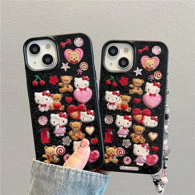 Hello Kitty Multicharm Phone CasesShow Off Your Love for Hello Kitty in StyleYour phone case isn't just a necessity—it's an accessory that lets you express yourself. With these Hello Kitty multicharmKitty Multicharm Phone Cases
