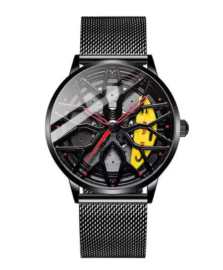 Wheel Rim Hub WatchesProduct Description:Unleash your inner automotive enthusiast with the Wheel Rim Hub Watch for Men, a premium timepiece that embodies the spirit of supercars and cuttWheel Rim Hub Watches