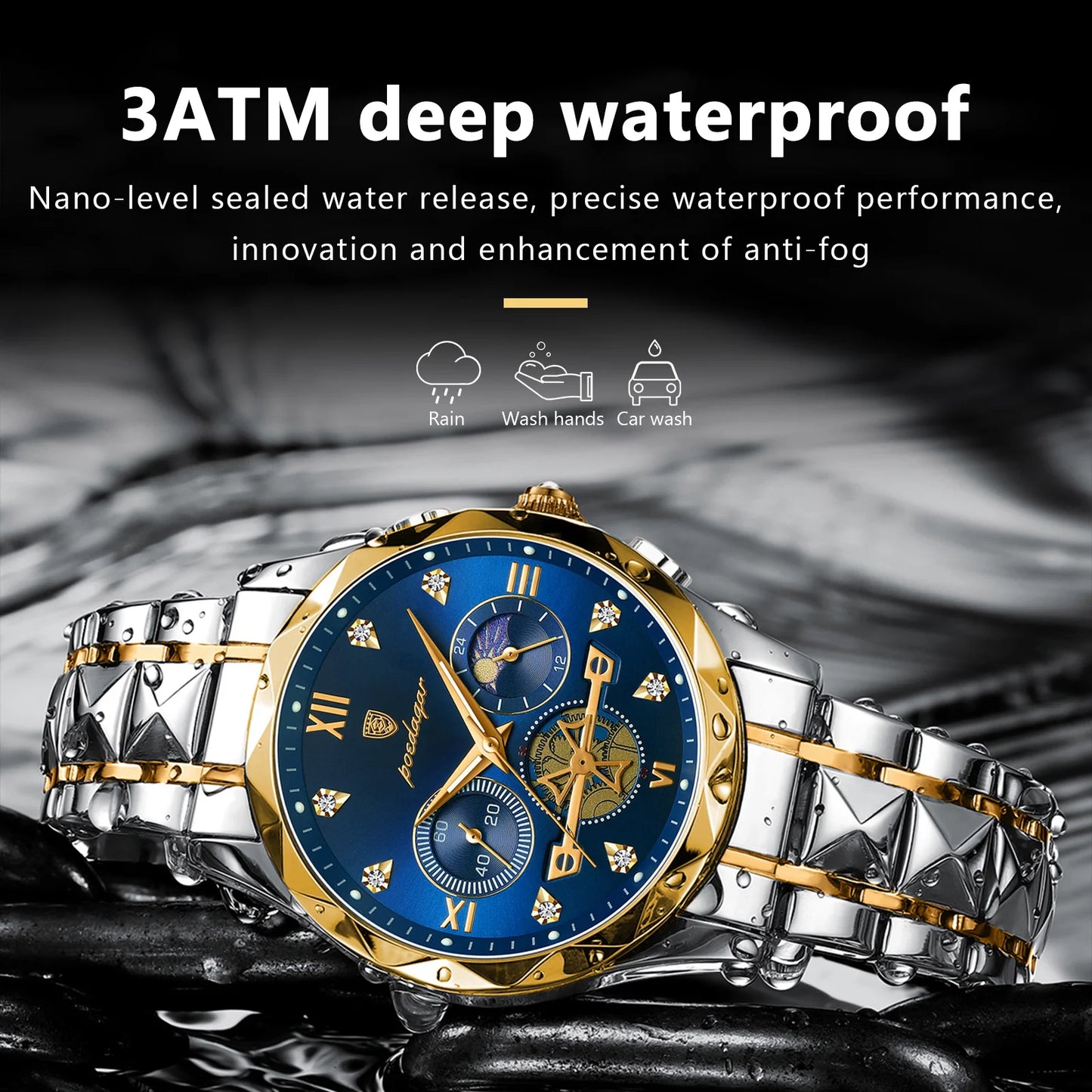 POEDAGAR Luxury Man Wristwatch Waterproof Luminous Chronograph Watch fPackage Included:
1 x POEDAGAR Clock
1 x POEDAGAR Box
1 x Watchband adjust tool
1 x Watch wipe
1 x Warranty card
After-Sales Service:
If you have any questionPOEDAGAR Luxury Man Wristwatch Waterproof Luminous Chronograph Watch