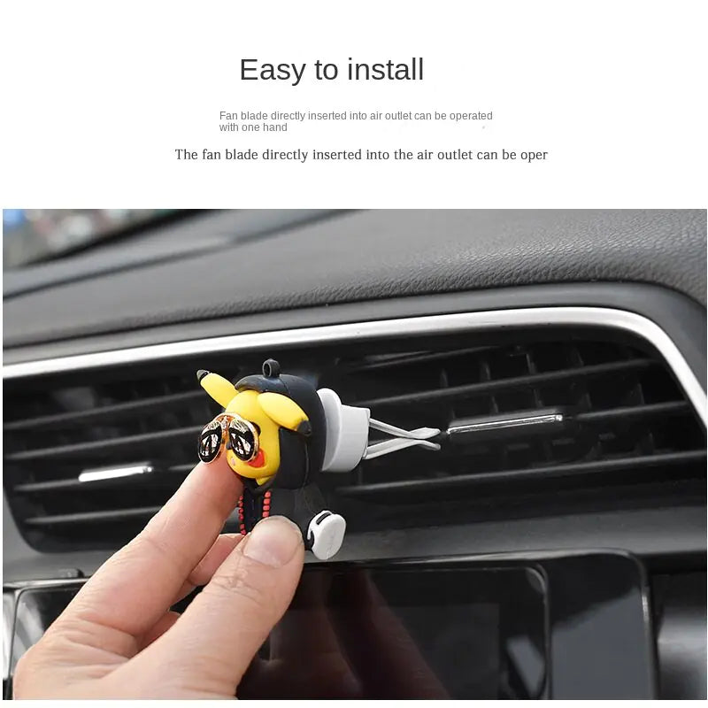 Pokemon Pikachu Car Aromatherapy Clip Cute Anime Doll CarIntroducing the adorable **Pokemon Pikachu Car Aromatherapy Clip** – the perfect fusion of cuteness and functionality for any Pokemon enthusiast and car lover!CraftePokemon Pikachu Car Aromatherapy Clip Cute Anime Doll Car