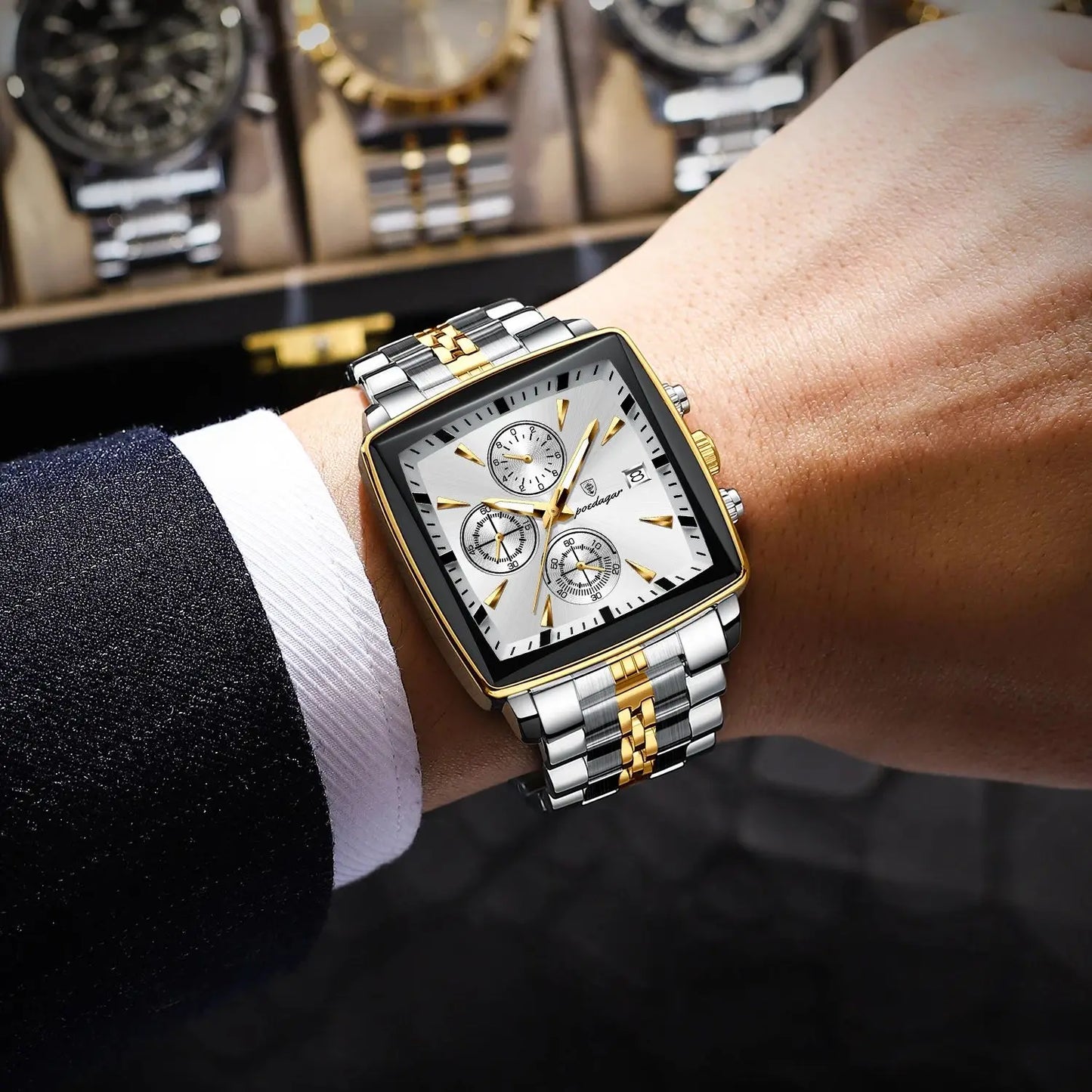 POEDAGAR Luxury Square Sport Man Wristwatch Waterproof Luminous ChronoPackage Included:
1 x POEDAGAR Clock
1 x POEDAGAR Box
1 x Watchband adjust tool
1 x Watch wipe
1 x Warranty card
After-Sales Service:
If you have any questionPOEDAGAR Luxury Square Sport Man Wristwatch Waterproof Luminous Chronograph Quartz Men'