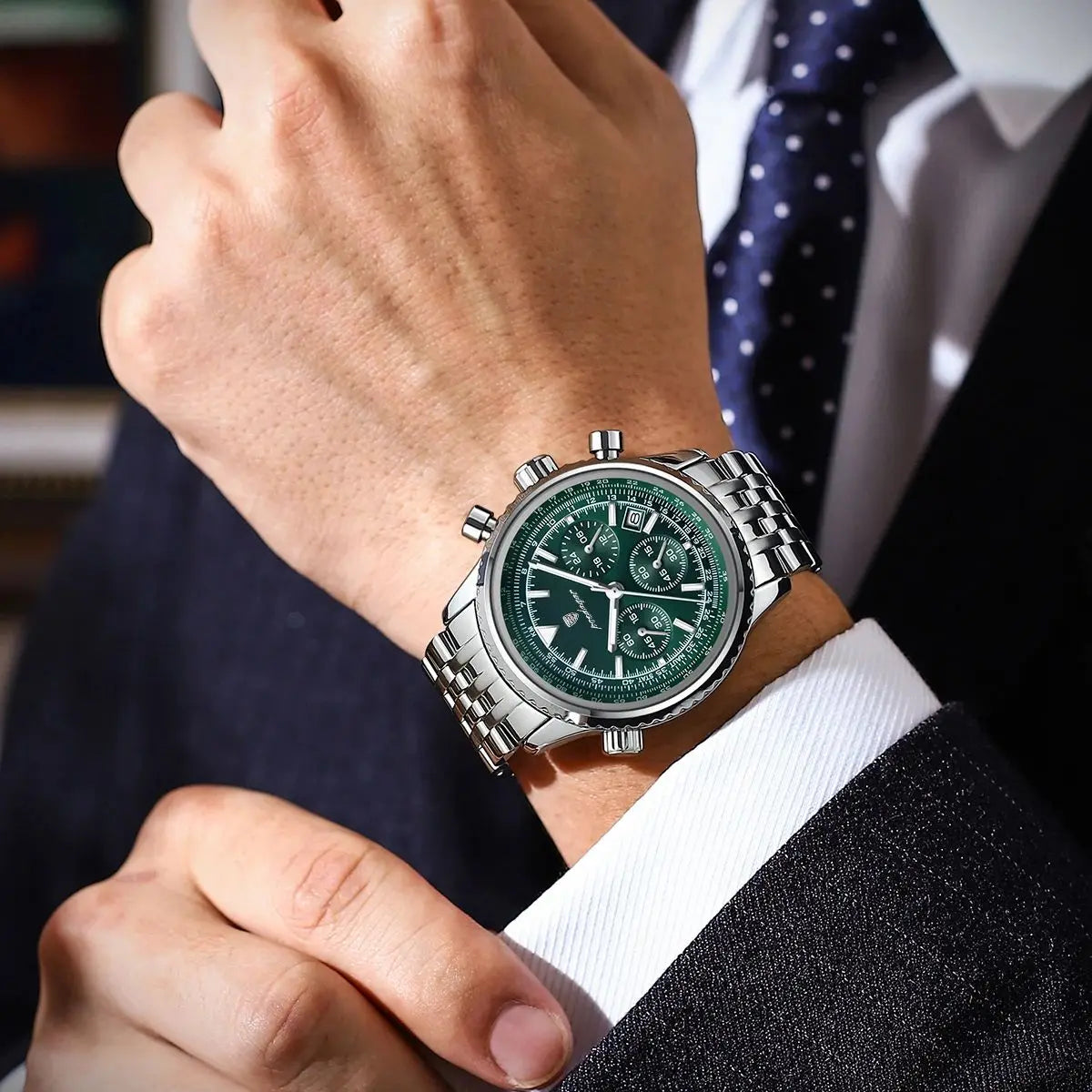 POEDAGAR Luxury Military Watch for Men Waterproof Luminous Date ChronoPackage Included:
1 x POEDAGAR Clock
1 x POEDAGAR Box
1 x Watchband adjust tool
1 x Watch wipe
1 x Warranty card
After-Sales Service:
If you have any questionMen Waterproof Luminous Date Chronograph Man Watch Sport Quartz Stainless Steel Men'