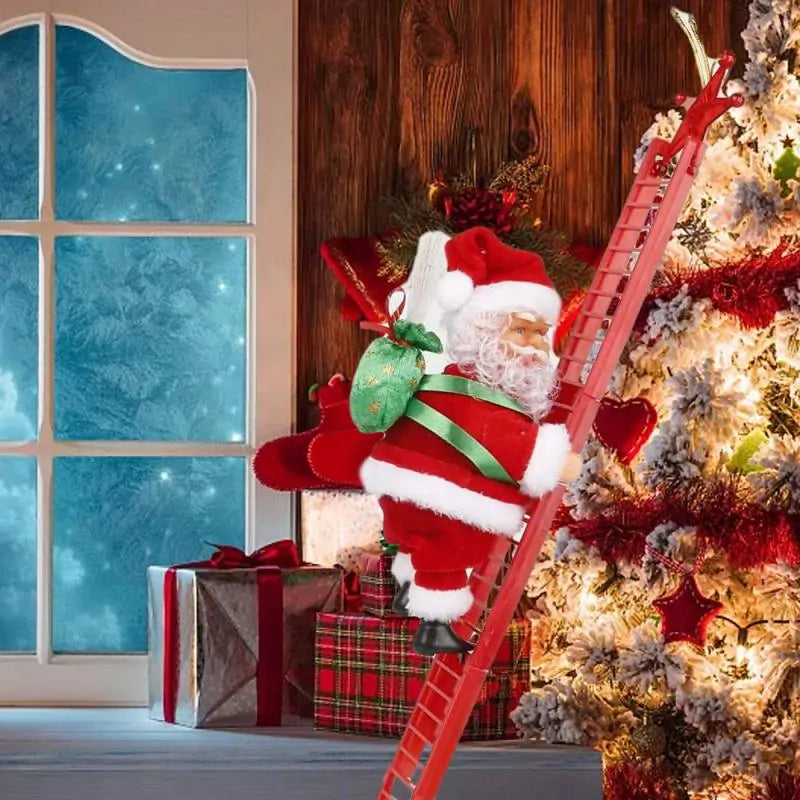 Electric Climbing Santa DollBring Joy to Your Home with Electric Climbing Santa Doll Experience the delight of Santa Claus climbing your Christmas tree with our charming electric climbing SantaElectric Climbing Santa Doll