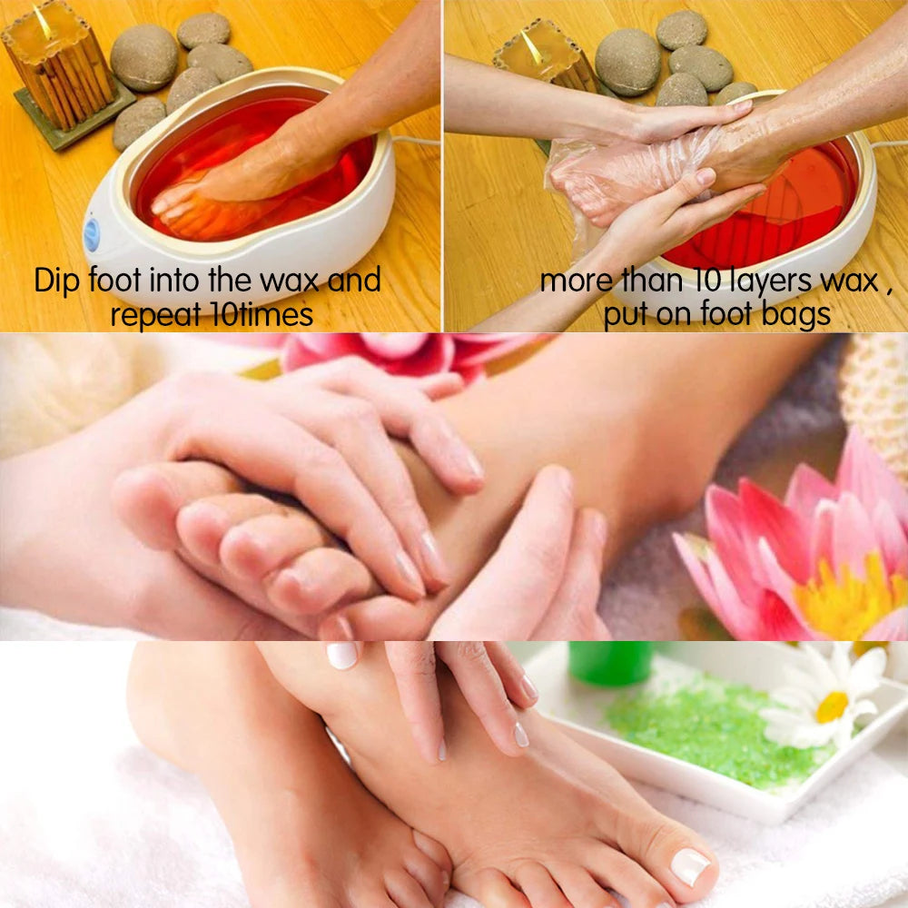 100PCS Transprent Disposable Foot Bags Detox Dead Skin Removal SPA Covers Pedicure Prevent Infection Chapped Foot Care Tools