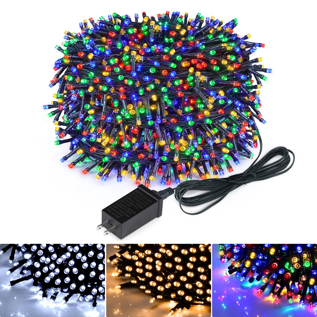10M-100M Led Light String Street Garland Fairy Light 110V 220V WaterprFeature:
【Why Choose This String Lights】: Longer Working Time, Super Bright 24V LED String Lights, IP65 Waterproof Performance, High Quality Flexible PC Wire.Upgrade10M-100M Led Light String Street Garland Fairy Light 110V 220V Waterproof Outdoor Garden Party Wedding Christmas Decoration Lamp