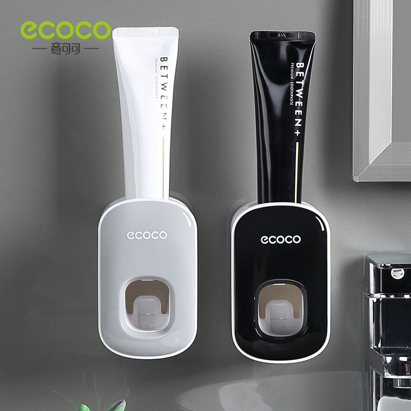 Wall Mount Automatic Toothpaste DispenserIntroducing the ECOCO Automatic Toothpaste Dispenser and Toothbrush Holder â the ultimate bathroom accessory for a hassle-free and organized oral care routine. ThiWall Mount Automatic Toothpaste Dispenser