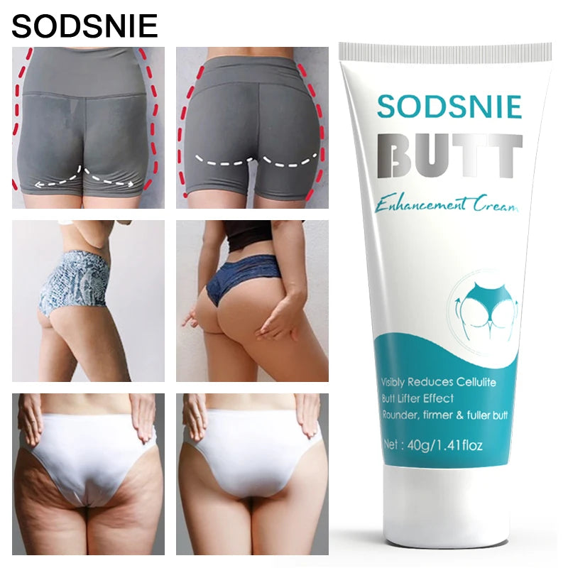 Butt Enhancement Cream Firming Lifting Remove Cellulite Body Care Fast Growth Busty Amino Acid Collagen Serum Sexy Curvy 40g