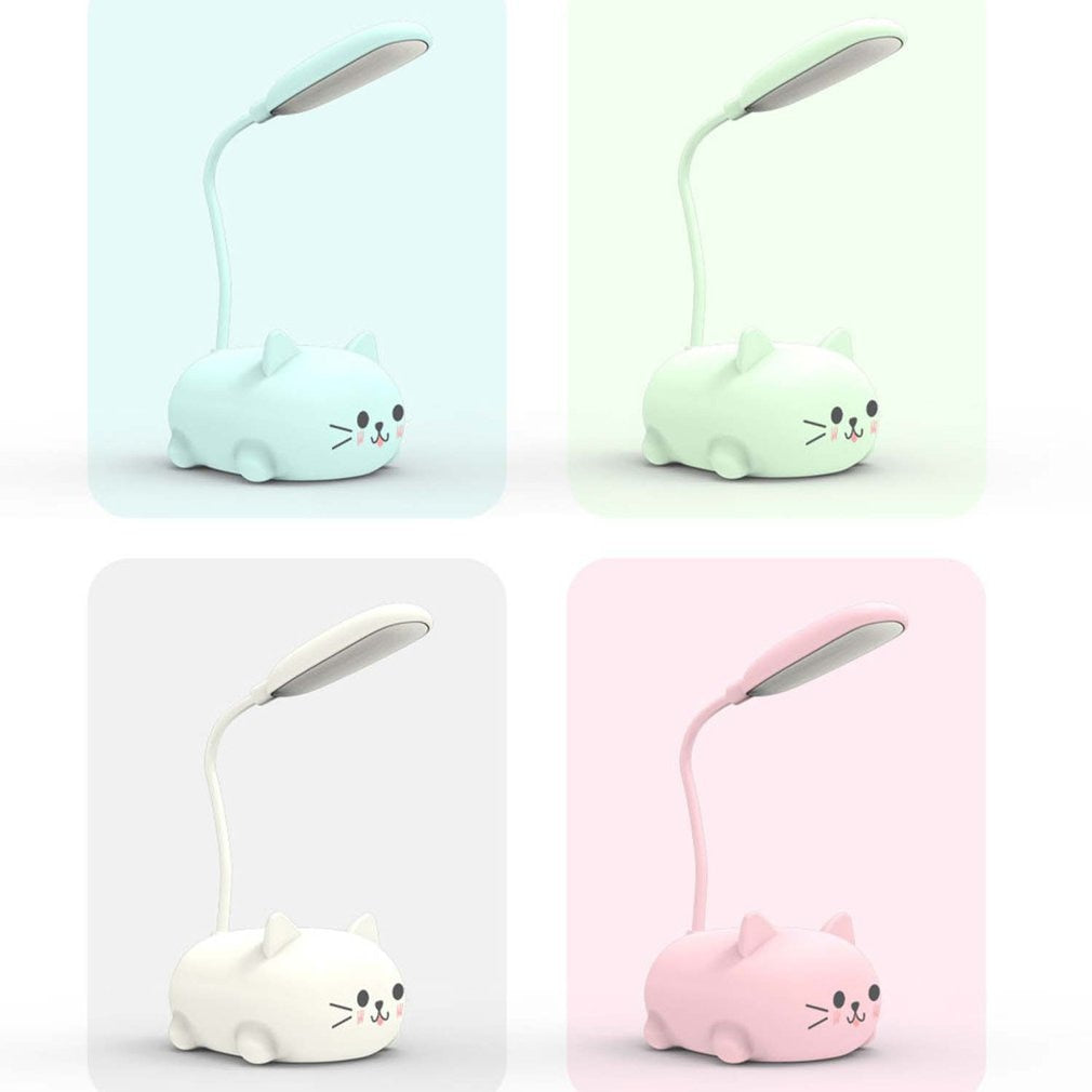 Cute Desk LampIntroducing the Cute Desk Lamp! This adorable desk lamp is perfect for kids and cat lovers alike. The cute pet cat night light is USB rechargeable and features a warCute Desk Lamp