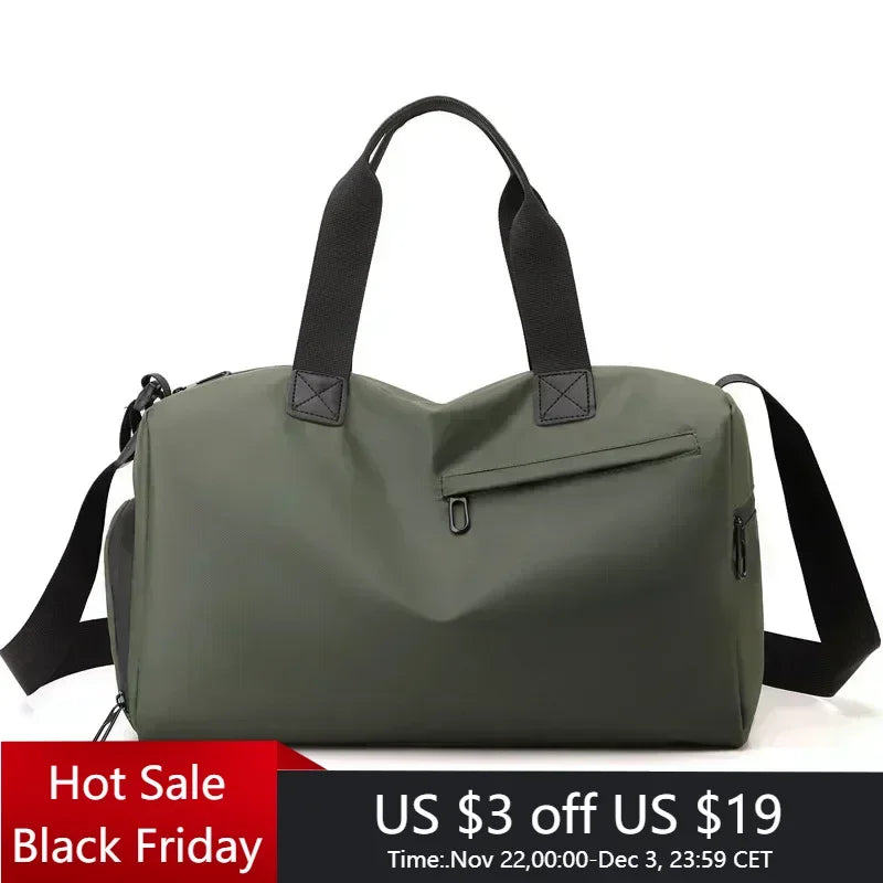Zipper Large Capacity Oxford Travel Bags Solid Fitness Bags Thickened Fabric High Capacity Waterproof Luggage Sports Bags