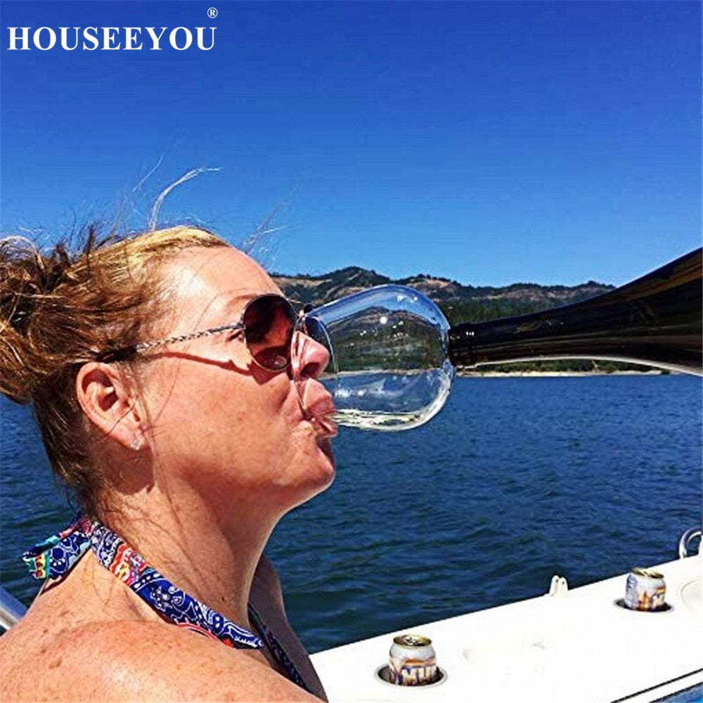 HOUSEEYOU Creative Red Wine Champagne Glass Cup with Silicone Seal Dri- Enjoy your alcoholic beverages in a whole new way with these set of beer glasses.
- Easy to clean and fun to display, these alcohol glasses are the perfect additioHOUSEEYOU Creative Red Wine Champagne Glass Cup