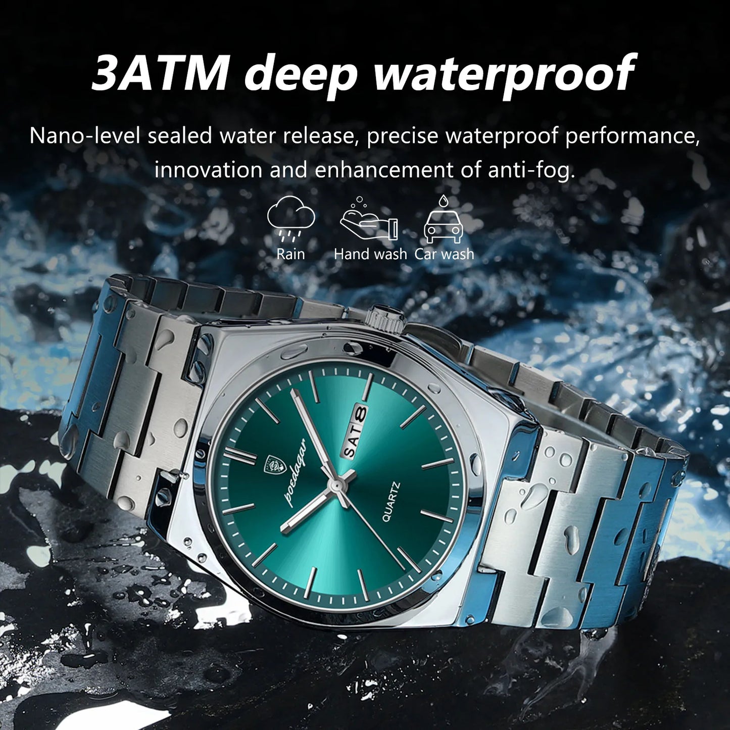 POEDAGAR Luxury Quartz Man Wristwatch Sport Men Watches Waterproof LumPackage Included:
1 x POEDAGAR Clock
1 x POEDAGAR Box
1 x Watchband adjust tool
1 x Watch wipe
1 x Warranty card
After-Sales Service:
If you have any questPOEDAGAR Luxury Quartz Man Wristwatch Sport Men Watches Waterproof Luminous Date Week Stainless Steel Men'