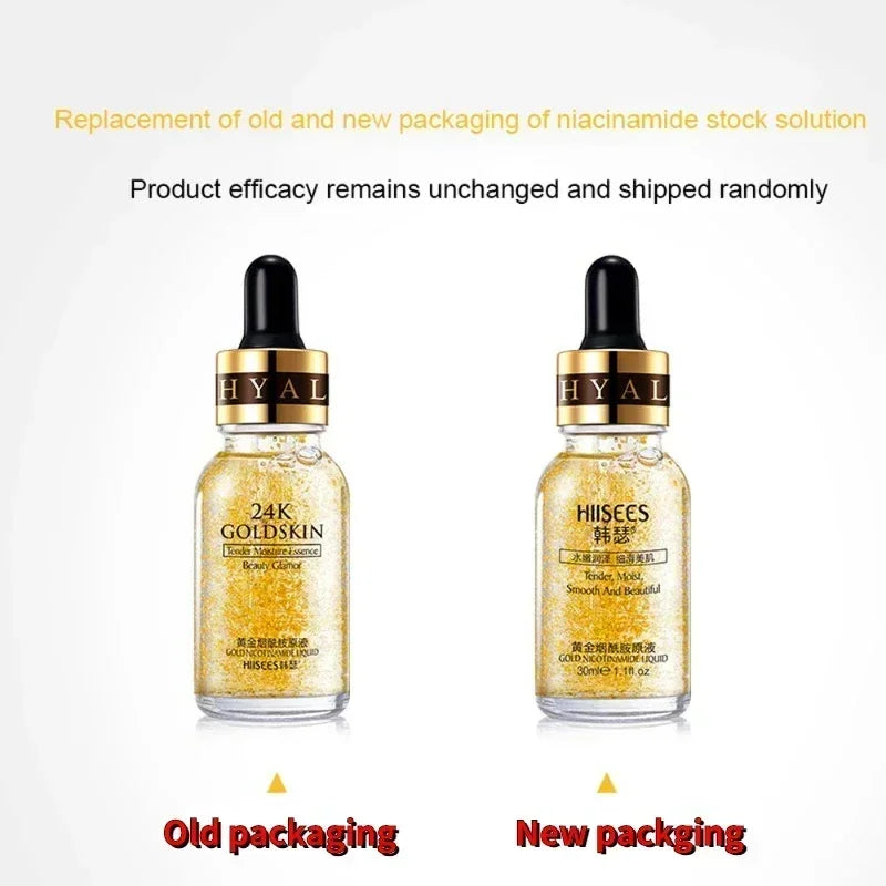 24k Gold Face Serum Brightening Skin Care Products Hyaluronic Acid Nia24k Gold Face Serum Brightening Skin Care Products Hyaluronic Acid Niacinamide Facial Nourish Smooth Care Beauty Health