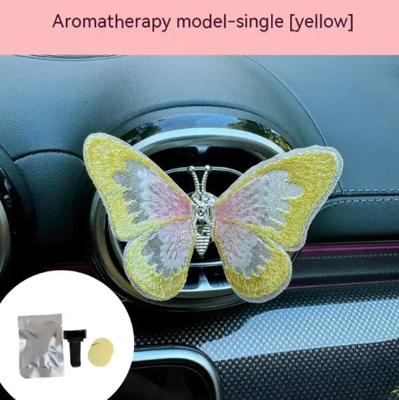 Moving Embroidery Butterfly Car Accessories### Product Description: Moving Embroidery Butterfly Center Console Air Outlet Decoration – Healing Series Car Accessories**Overview:**Transform your vehicle’s interMoving Embroidery Butterfly Car Accessories