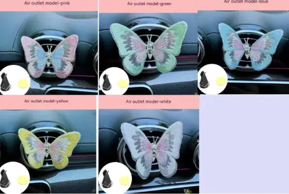 Moving Embroidery Butterfly Car Accessories### Product Description: Moving Embroidery Butterfly Center Console Air Outlet Decoration – Healing Series Car Accessories**Overview:**Transform your vehicle’s interMoving Embroidery Butterfly Car Accessories