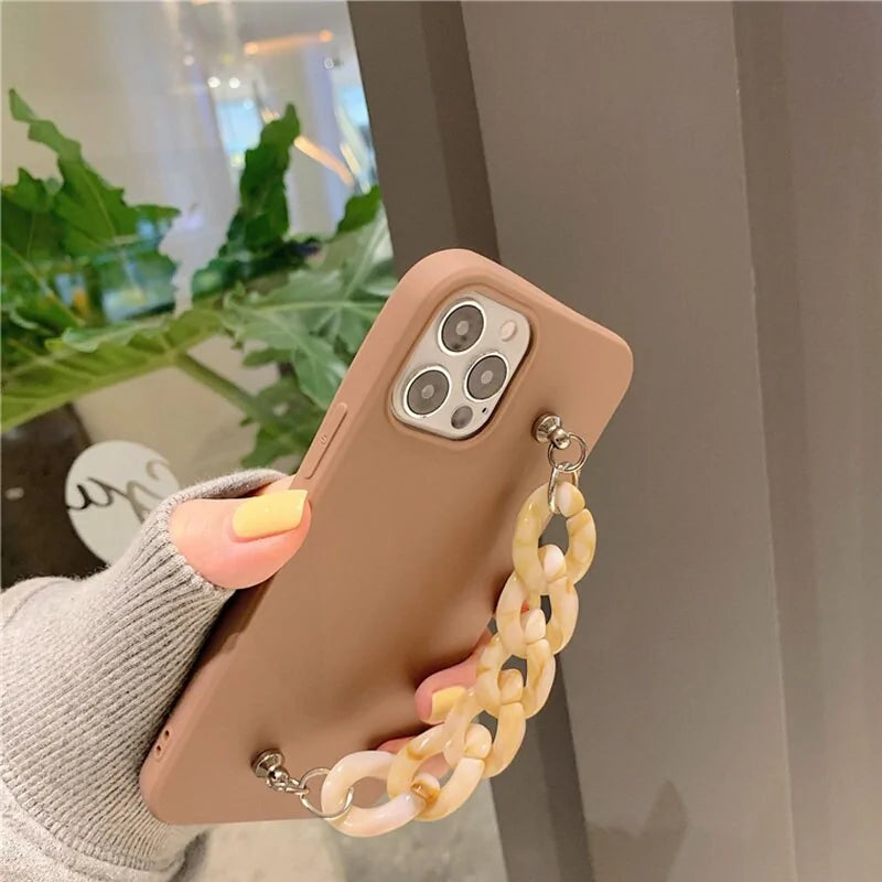 Marble Stone Wrist Chain Cases for iPhoneElegant Protection, Timeless StyleElevate your iPhone with Marble Stone Wrist Chain Cases. Combining luxurious marble aesthetics with a practical wrist chain, these Marble Stone Wrist Chain Cases