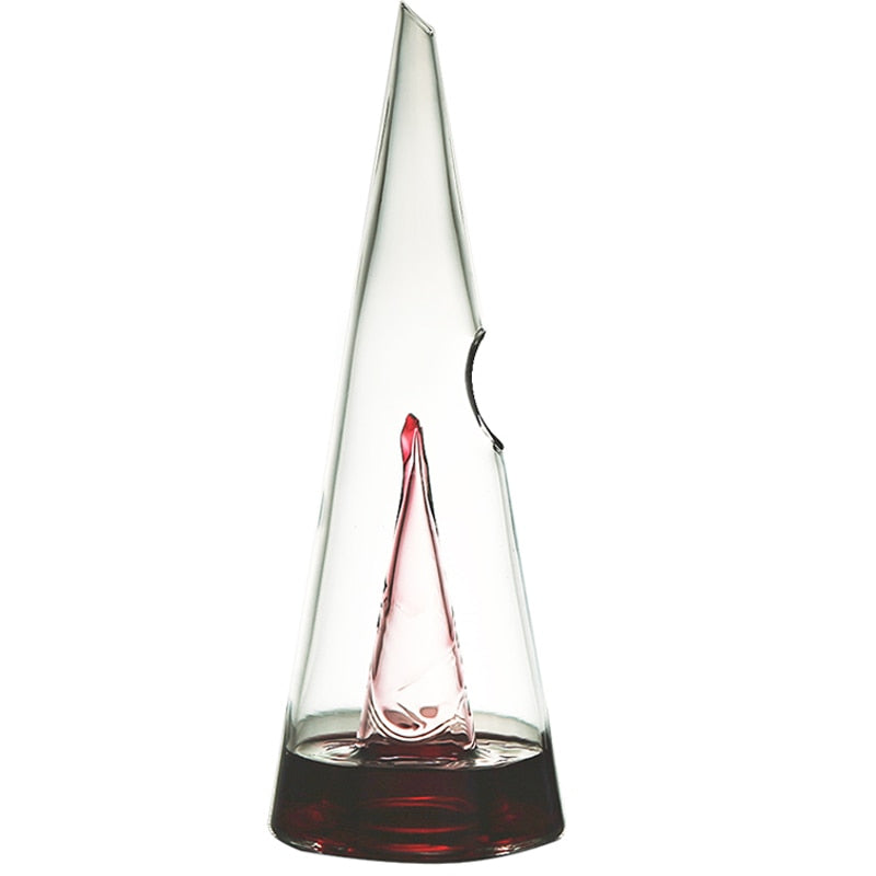Transparent Wine DecanterSpecifications:
Item: Wine decanterMaterial: GlassSize: Small 350ml, large 750mlShape: PyramidTransparent Wine Decanter