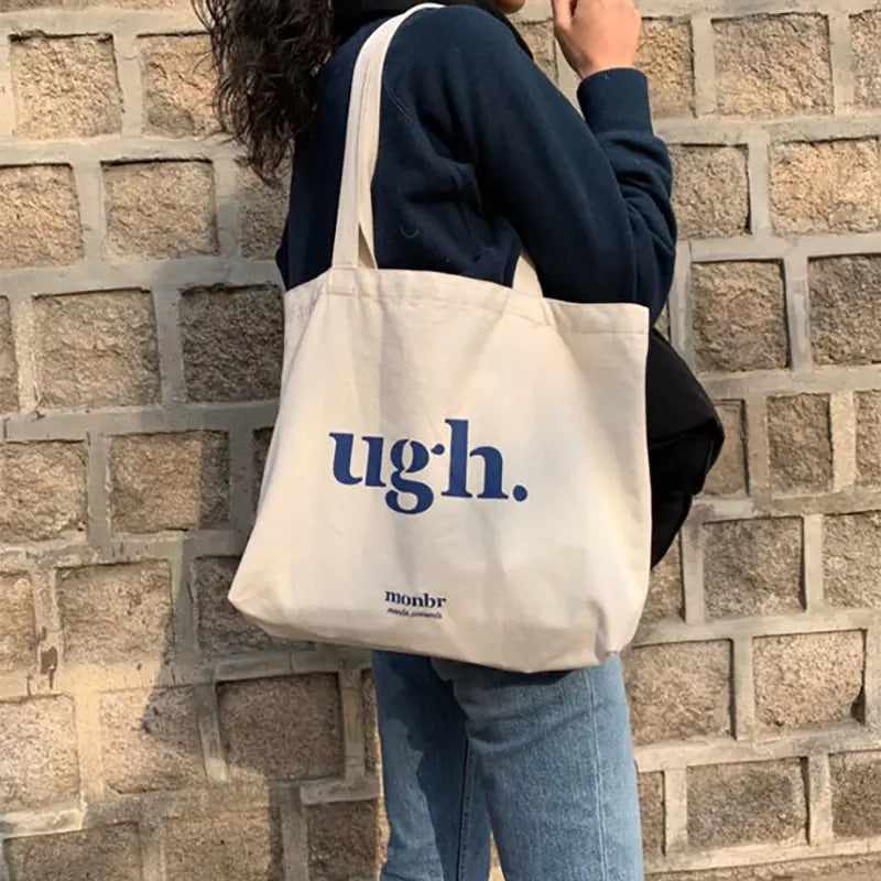 Canvas Letter Fashion Shoulder BagExpress Yourself with the Canvas Letter Fashion Shoulder BagMake a statement with the Canvas Letter Fashion Shoulder Bag. Its stylish design featuring bold letters aCanvas Letter Fashion Shoulder Bag
