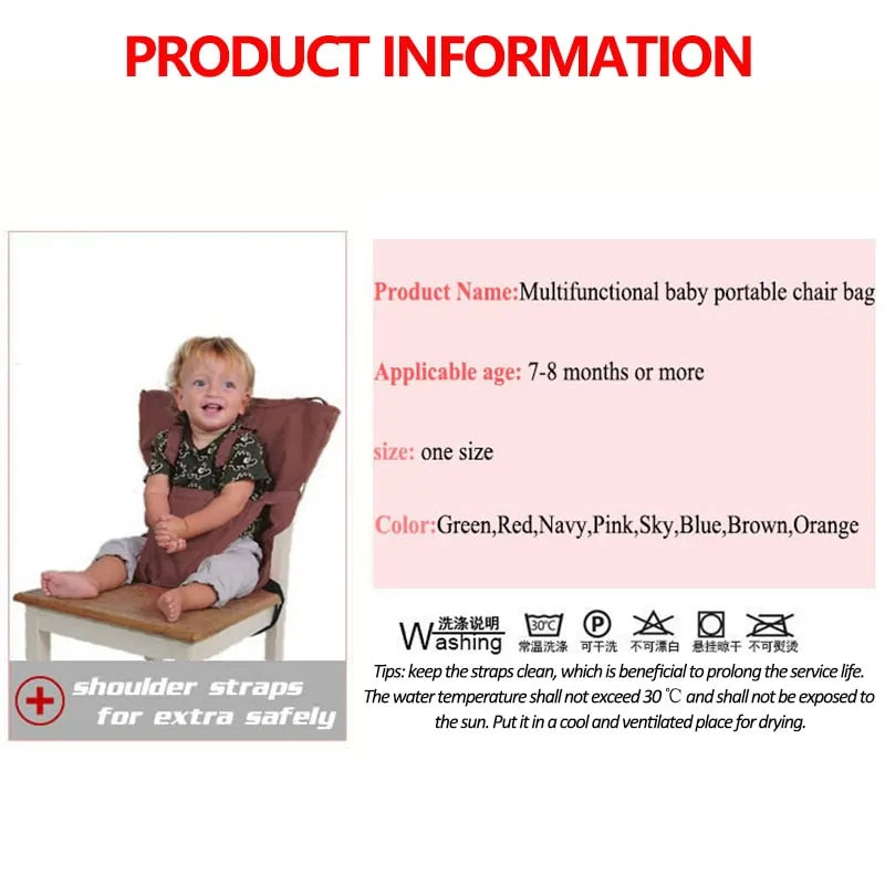 Baby Portable SeatIntroducing the Baby Portable Seat - the ultimate solution for busy parents! Say goodbye to messy spills and hello to hassle-free cleaning with our innovative Baby MBaby Portable Seat