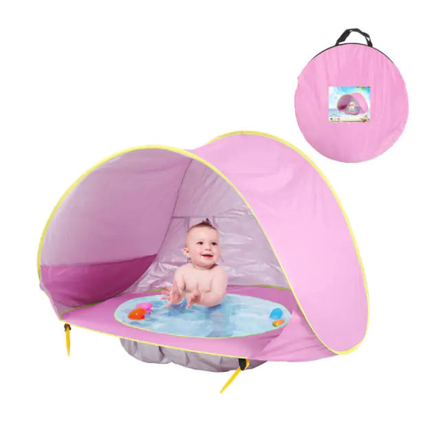 Baby Beach TentUltimate Sun Protection:Keep your little one safe from harmful UV rays with our Baby Beach Tent. Featuring UPF 50+ fabric, it provides superior sun protection, ensurBaby Beach Tent