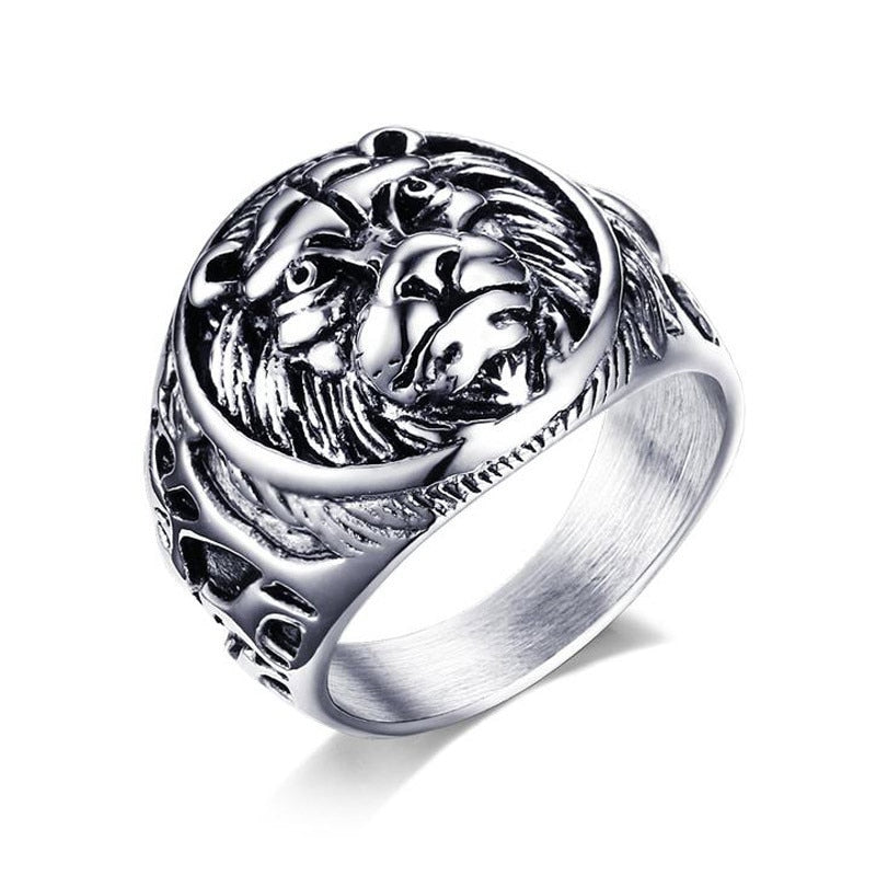 Lion Head RingsBe the pride of your peers with our vintage Lion Head Ring! The perfect staple for any man, this show-stopping stainless steel ring is sure to draw gazes. Crafted wiLion Head Rings