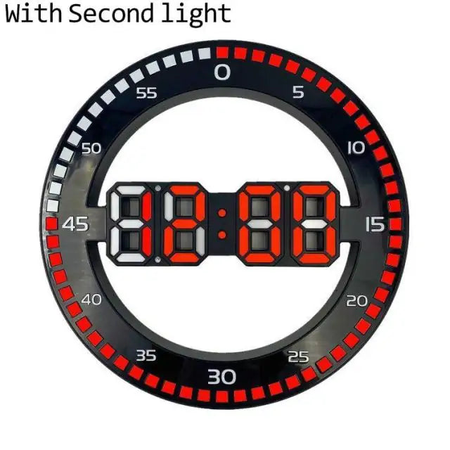Digital Wall ClockUpgrade your timekeeping game with our LED Digital Wall Clock! Sleek, modern, and oh-so-convenient, this clock is the perfect addition to any home or office. With itDigital Wall Clock