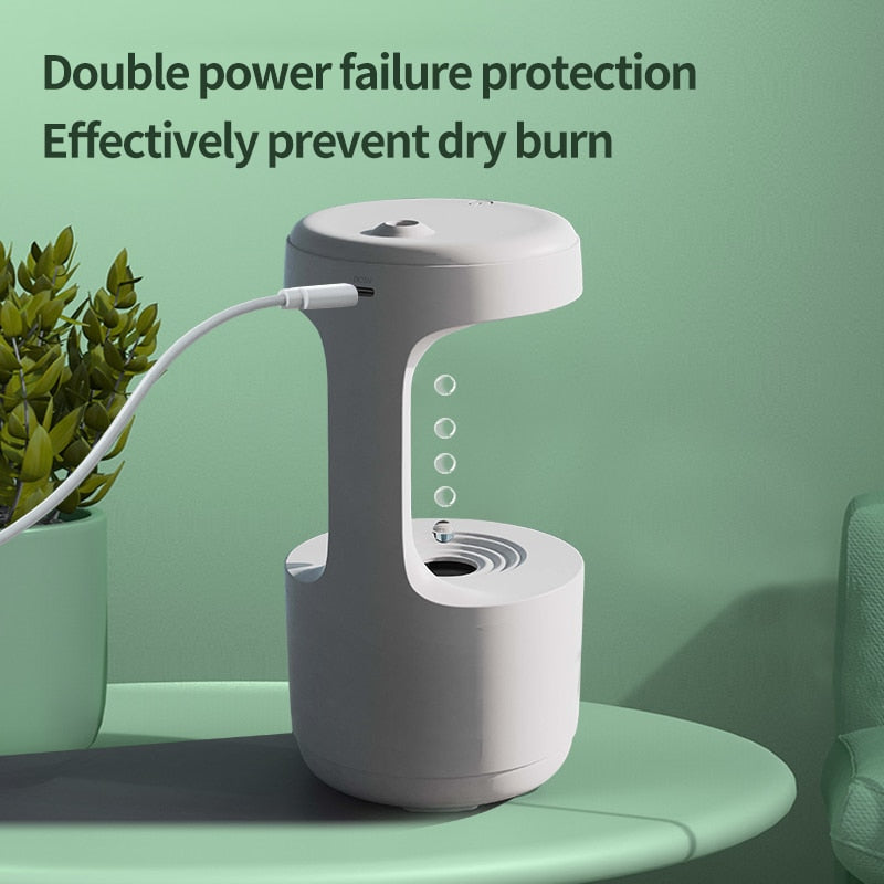 LED  Water Drop Humidifier DiffuserIntroducing the 800ml LED Clock Display Water Drop Humidifier Diffuserâthe perfect addition to any home. Our advanced design features time display with an interactLED Water Drop Humidifier Diffuser