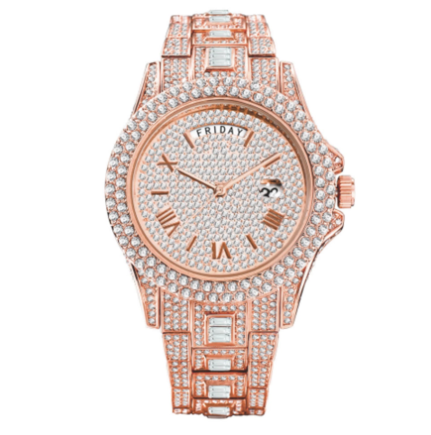 Masculino Diamond Quartz WatchesIntroducing the exquisite Masculino Diamond Quartz Watch! This luxurious timepiece is graced with a stunning diamond at its center, encircled by a sleek gold case. TMasculino Diamond Quartz Watches