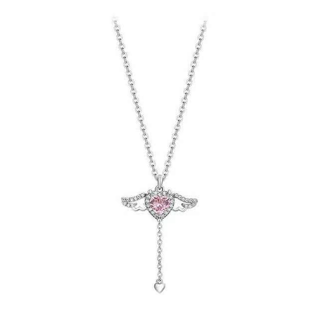 Heart Wings NecklaceMake a statement this season with our Heart Wings Necklace. This stunning piece of jewelry is designed to evoke love and emotion with its elegant heart and wings desHeart Wings Necklace