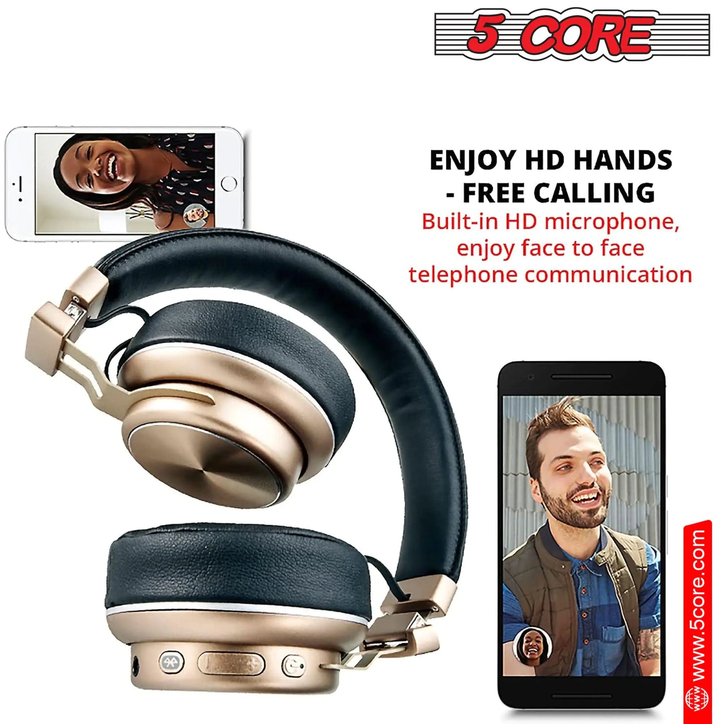 5 CORE Bluetooth Headphones Over Ear Noise Cancelling Headset Stereo HProduct Description
Features
Package Include:
About BrandPadded Ear Cups + Adjustable Headband HEADPHONE 13