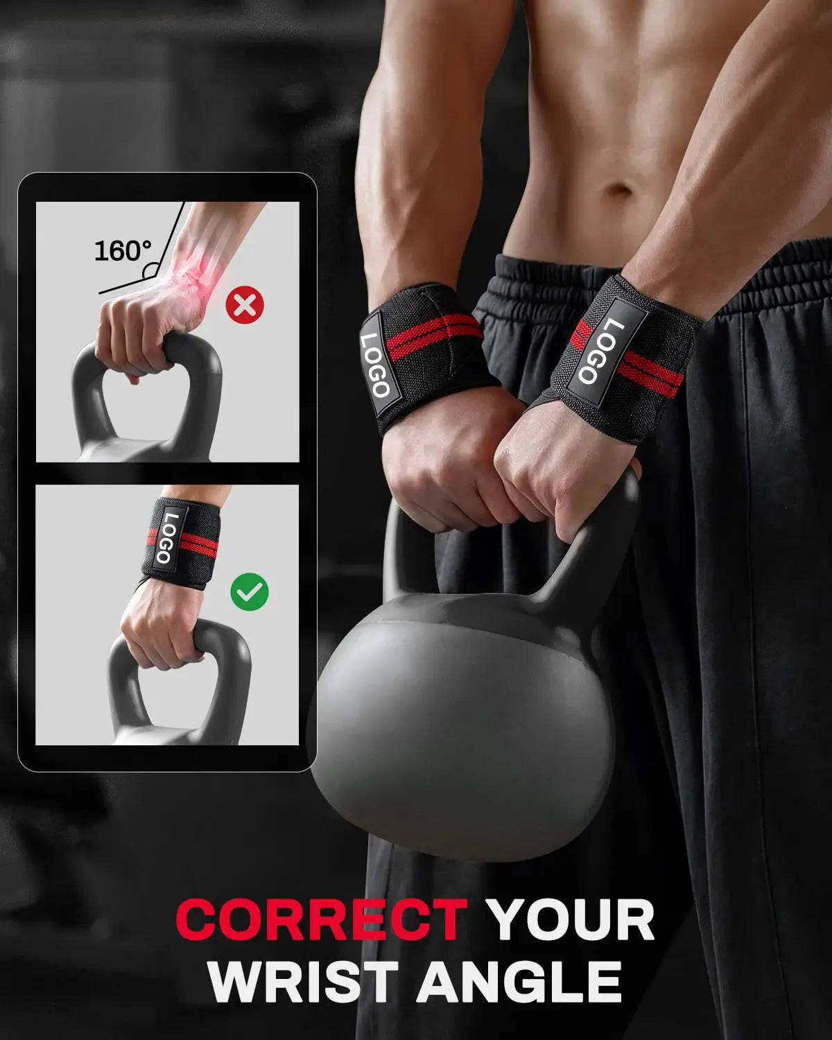 Extra Strength Wristband SupportsBoost Your Lifts with Extra Strength Wristband SupportsStep up your weightlifting game with our wristband supports featuring extra strength lifting straps. These fitExtra Strength Wristband Supports