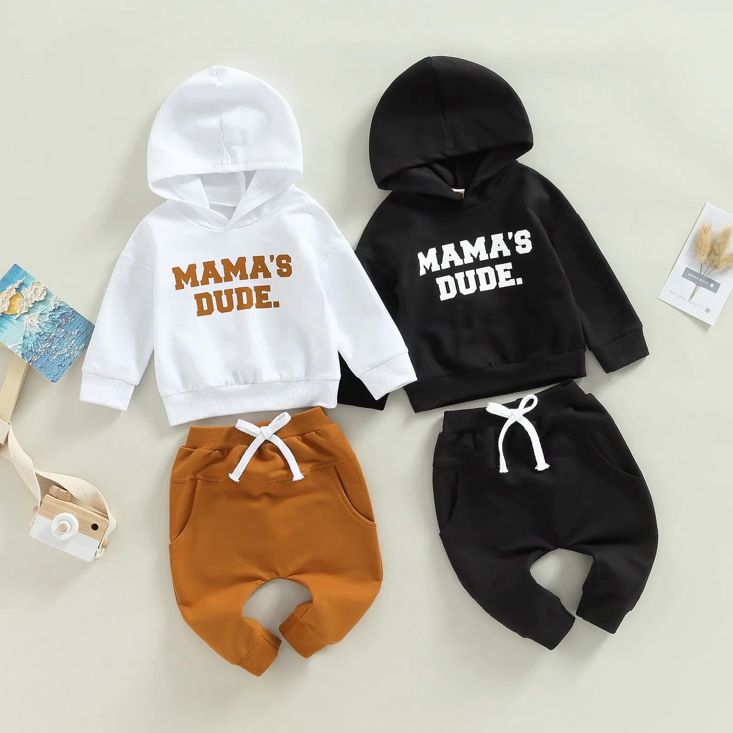 Baby Fall OutfitsIntroducing our Baby Boys 2Pcs Fall Outfits - the epitome of style and comfort for your little one this season! This delightful ensemble features a long-sleeve letteBaby Fall Outfits