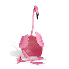 Flamingo Wine HolderDescription:
This is not only a flamingo sculpture but also a practical wine bottle holder. The pretty and cute flamingo sits on the ground, legs crossed and hands hFlamingo Wine Holder