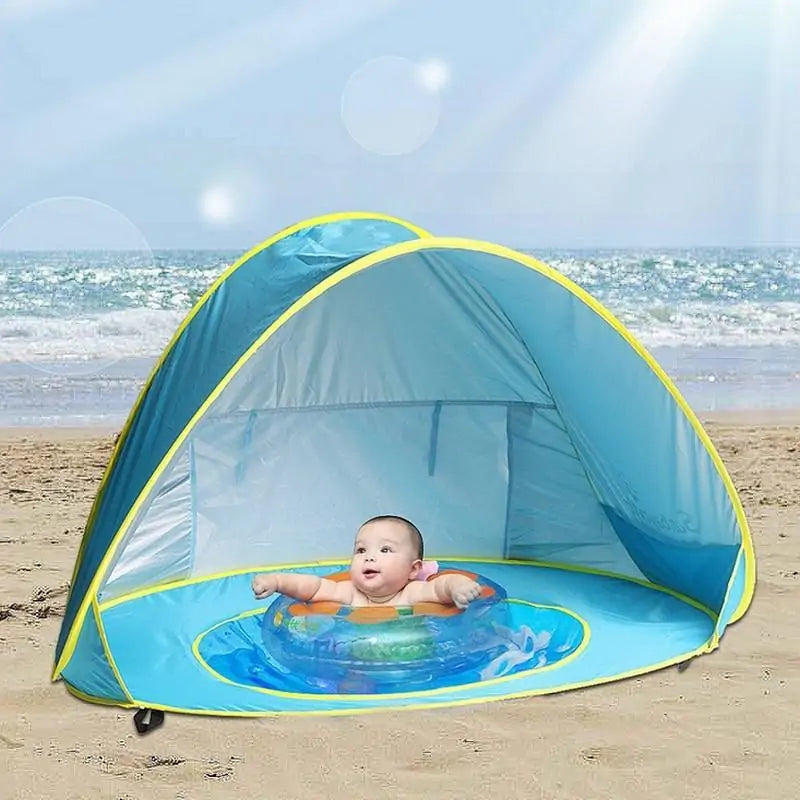 Baby Beach TentProtect Your Little One Under the SunEnsure your baby's safety with the Baby Beach Tent. Its UV-protective material shields delicate skin from harmful rays, letting Baby Beach Tent