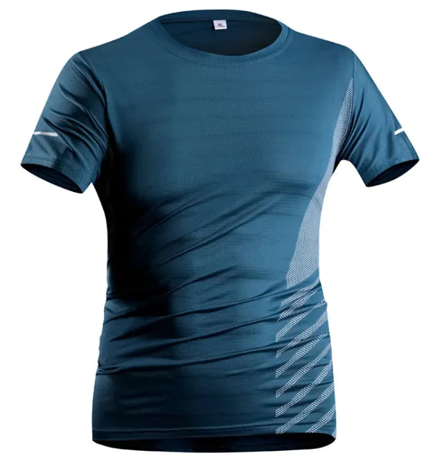 Men's Ice Silk Quick-Dry Tee – Breathable & Trendy ActivewearStay cool and comfortable with our Men's Ice Silk Quick-Dry Tee, designed for active lifestyles. Made from high-quality polyester fiber, this solid-color pullover isMen'