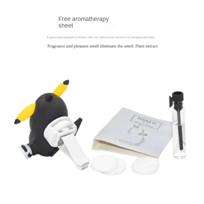 Pokemon Pikachu Car Aromatherapy Clip Cute Anime Doll CarIntroducing the adorable **Pokemon Pikachu Car Aromatherapy Clip** – the perfect fusion of cuteness and functionality for any Pokemon enthusiast and car lover!CraftePokemon Pikachu Car Aromatherapy Clip Cute Anime Doll Car